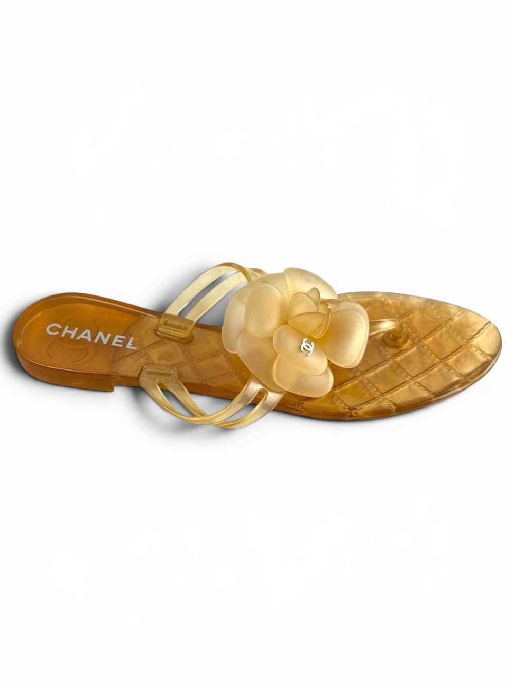 Chanel Jelly Camellia Thong Sandals – Size 37. - Picture 4 of 10